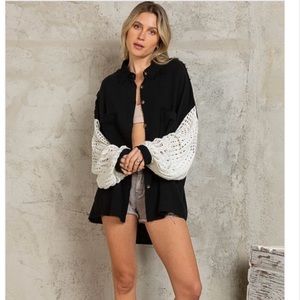 Pol over sized fit small black.